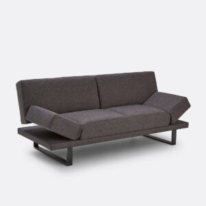 Canapé SO'HOME New Vermont convertible avec dossier rabattable et accoudoirs relevables