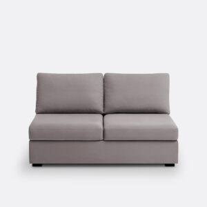 banquette convertible SO'HOME Robin avec coussins d’assise et pieds teintés wengé