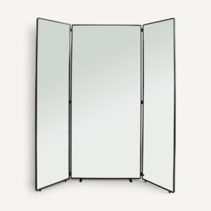 Miroir XL Barbier AM.PM mural triptyque à cadre en métal