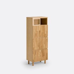 Armoire Bilbao La Redoute Intérieurs en chêne avec niches et portes coulissantes