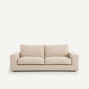 Canapé AM.PM Skander trois places en bouclette avec couchage convertible