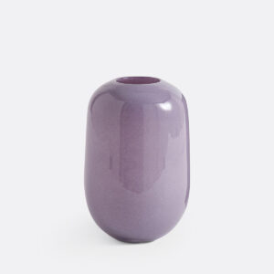 Vase Iva La Redoute en verre teint à silhouette doucement arrondie