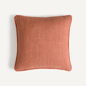 Housse de coussin AM.PM Serge en lin sergé avec biais assorti