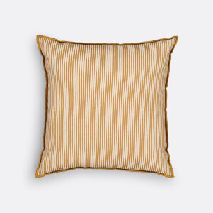 Housse de coussin Orella La Redoute rayée, avec verso uni en velours