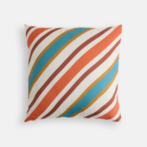 Coussin d’extérieur Sardaigne à rayures graphiques pour canapé de jardin