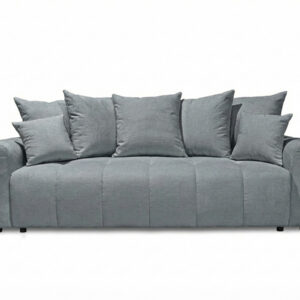 Canapé Bobochic Roxelane convertible en tissu chiné gris clair