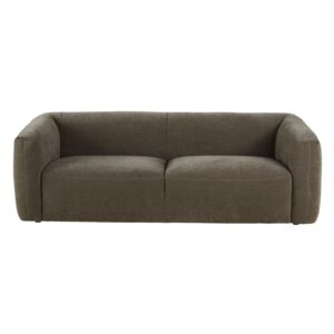 Canapé JIGGY Maisons du Monde trois places vert de gris effet velours
