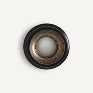 Miroir de sorcière AM.PM Samantha rond avec cadre et miroir bombé
