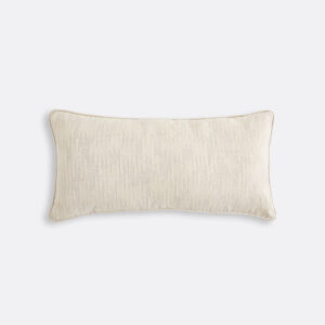 Housse de coussin AM.PM ENYO brodée, en coton et lin, format rectangulaire