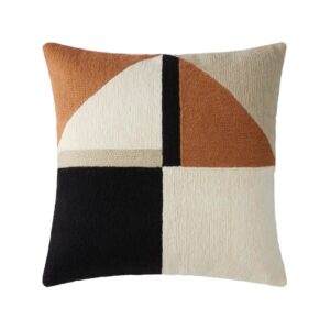 Housse de coussin Triago Madura en laine au graphisme multicolore