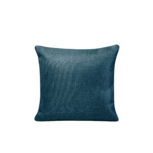 Housse de coussin Madura verte, tissage toile et format carré