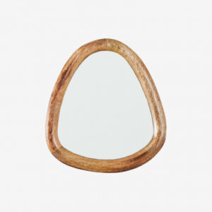 Miroir Gabael Sklum en bois de manguier à forme irrégulière