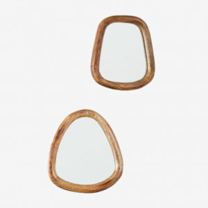 Miroirs Gabael Design en bois de manguier aux formes irrégulières