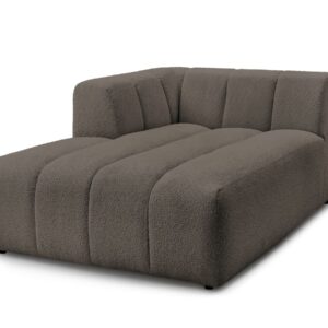 Méridienne Bobochic Annecy en bouclette marron, module d’angle gauche