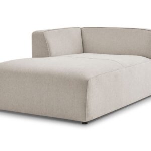 Méridienne Bobochic Megève beige chiné, module une place à angle gauche