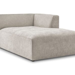 Méridienne BOBOCHIC MEGEVE beige texturé, module d’angle droit une place