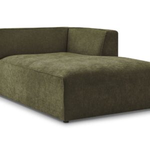 Méridienne Bobochic MEGEVE en tissu texturé vert, vue de face