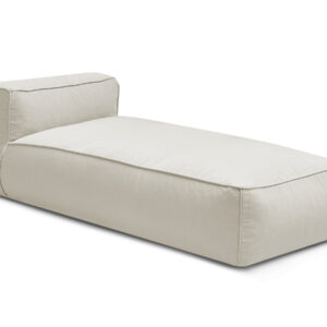 Méridienne BOBOCHIC GIULIA sans accoudoir avec bâche de protection beige