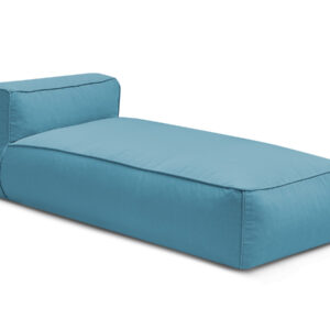 Méridienne GIULIA BOBOCHIC modulable avec bâche de protection bleu clair