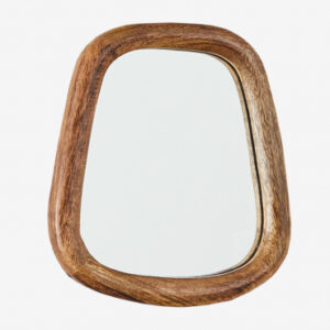 Miroir mural Gabael Sklum avec cadre en bois de manguier naturel