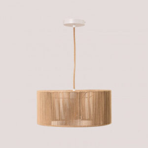 Suspension Uillo avec abat-jour en corde de nylon pour intérieur