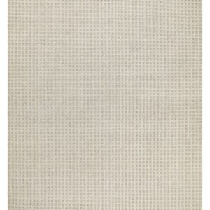 Tapis de salon Wecon Home beige à carreaux, tufté main et à poils courts