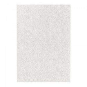 Tapis SAKRDA Un Amour de tapis crème, rectangulaire et uni, à poils ras
