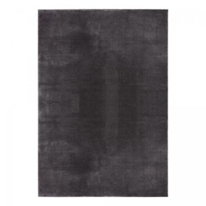 Tapis LYN10 Un amour de tapis anthracite rectangulaire à l’aspect shaggy