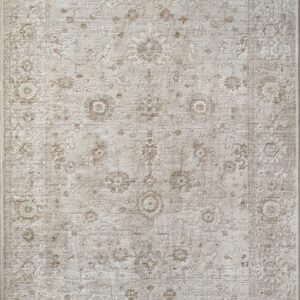 Tapis Nuvra The carpet beige au motif vintage, format salon 160 x 230 cm