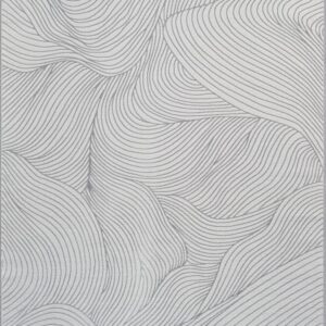 Tapis The carpet Mila gris à relief 3D, fibres brillantes et format généreux