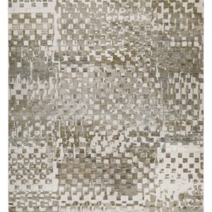 Tapis Esprit JALA tissé à motif géométrique beige et gris pour salon