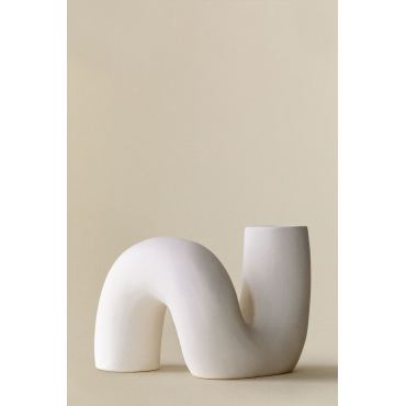 Vase En Céramique Mardig Blanc - Sklum