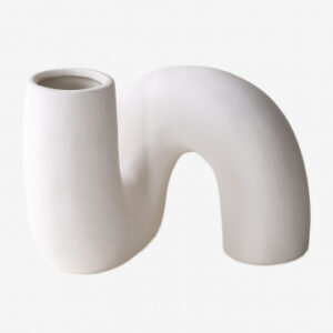 Vase En Céramique Mardig Blanc - Sklum