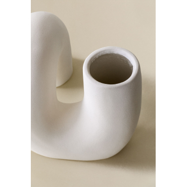 Vase En Céramique Mardig Blanc - Sklum