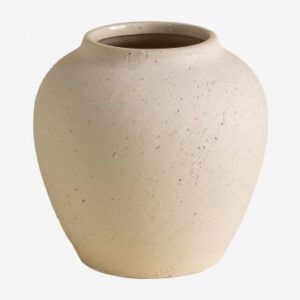 Vase en céramique Bronte à surface rugueuse et nuances irrégulières