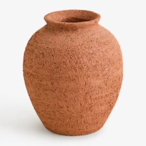 Vase Galenka Sklum en céramique mate, finition artisanale couleur terre cuite