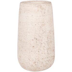 Vase Maisons du Monde en terre cuite gris chiné, format décoratif