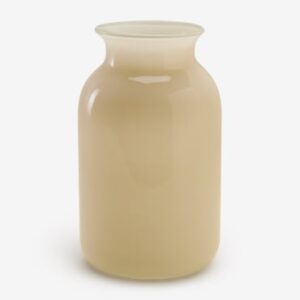 Vase Sklum Nyvonel beige crème en verre peint à la main