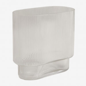 Vase Yebedin Sklum transparent en verre pour fleurs ou branches séchées