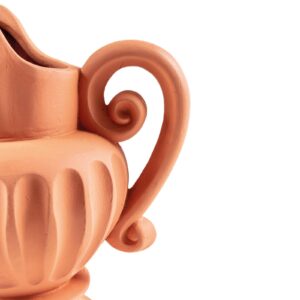 Vase SELETTI Magna Graecia Caraffa en terre cuite, silhouette de carafe détaillée