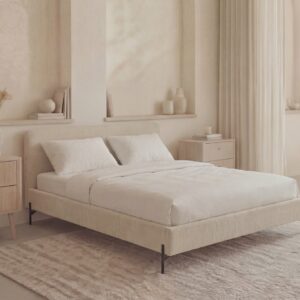 Lit Halia Casanova Paris beige avec tête de lit