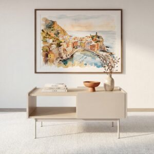 Table basse Levant Casanova Paris beige, dimensions 97 par 65 par 45 cm