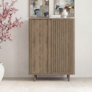 Commode Casanova Paris Bloom en finition chêne clair, au format vertical.