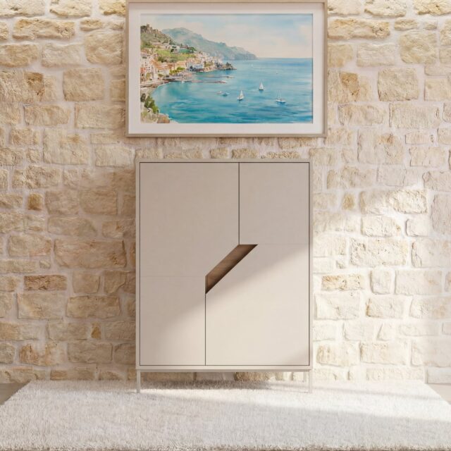 Commode Dalia Casanova Paris beige aux dimensions adaptées au rangement intérieur