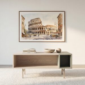 Table basse Carlo beige Casanova Paris, dimensions 100 x 60 x 45 cm