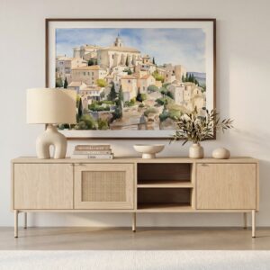 Meuble TV Casanova Paris Vira beige de 164 cm de longueur