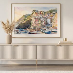 Meuble TV Joudy Casanova Paris beige, 200 cm de longueur