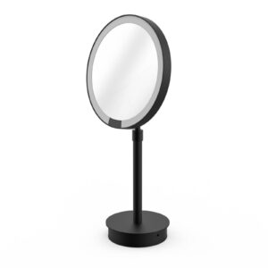 Miroir Just Look Plus SR 7X noir sur pied avec éclairage LED réglable