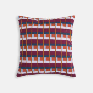 Housse de coussin La Redoute Willis en coton, motifs géométriques brodés et imprimés