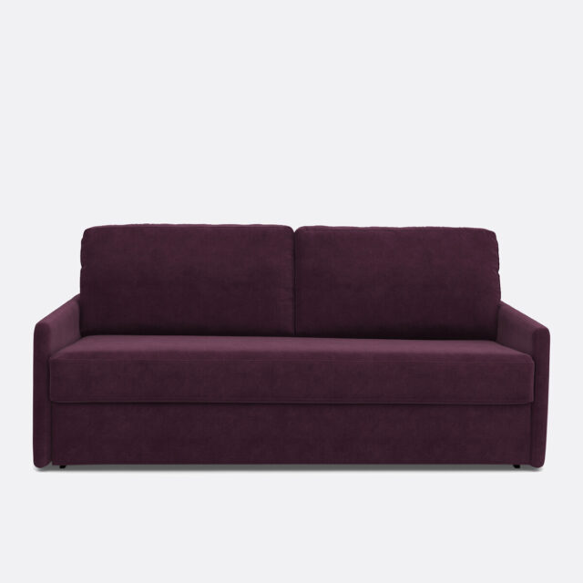 Canapé-lit LA REDOUTE INTERIEURS Marta en velours avec couchage convertible